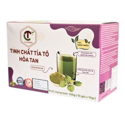 Tinh Chất Tía Tô Hòa Tan COTHIPRI 100g (Hộp 10 Gói x 10g)