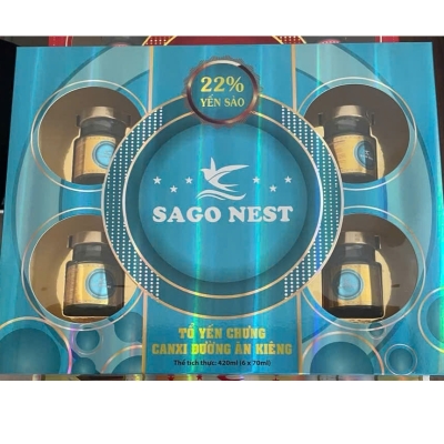 Tổ yến chưng canxi đường ăn kiêng SAGO NEST